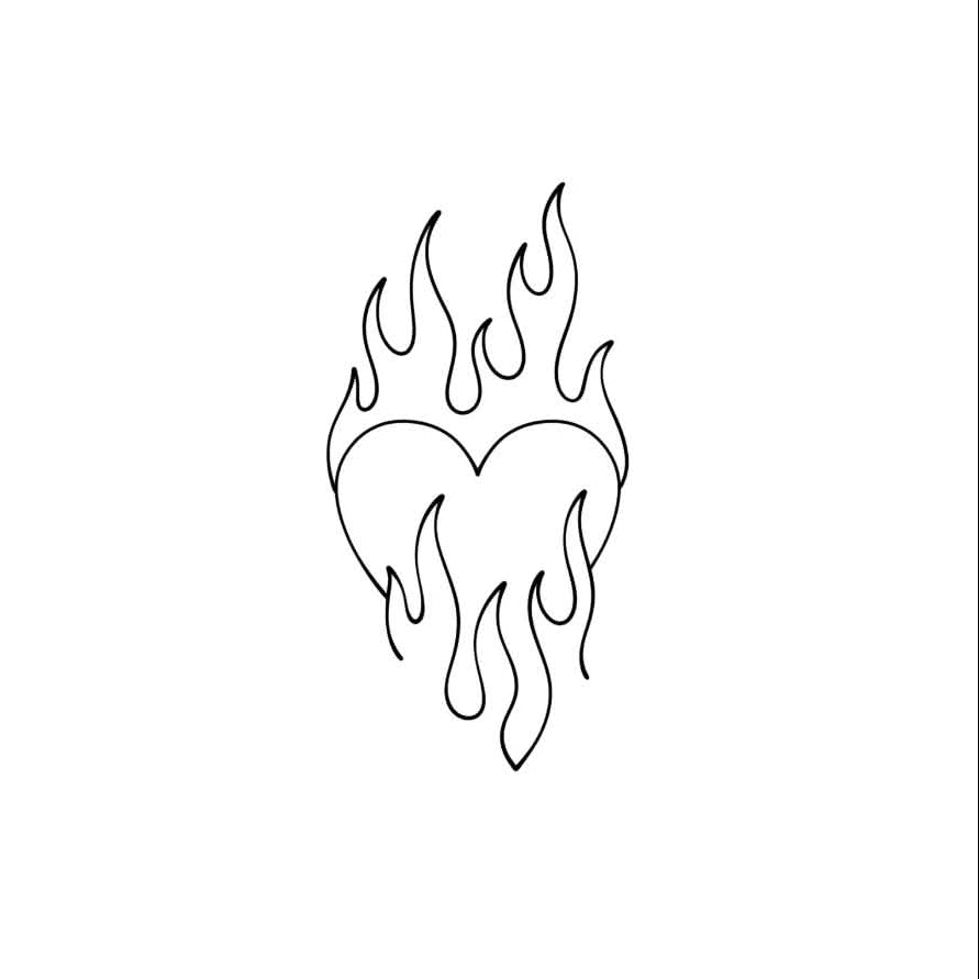 Cœur en flamme